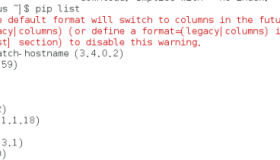 pip 出现警告提示：The default format will switch to columns in the future